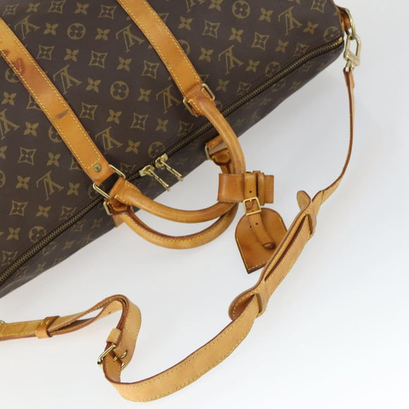 LOUIS VUITTON Monogram Keepall Bandouliere 50 Boston Bag M41416 LV Auth 170630