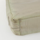 PRADA Tote Bag Nylon Ivory Silver Auth 170631-9