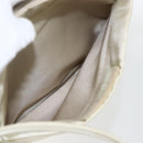 PRADA Tote Bag Nylon Ivory Silver Auth 170631-24