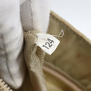 PRADA Tote Bag Nylon Ivory Silver Auth 170631-12