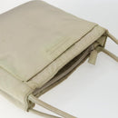 PRADA Tote Bag Nylon Ivory Silver Auth 170631-6