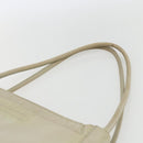 PRADA Tote Bag Nylon Ivory Silver Auth 170631-8