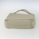 PRADA Tote Bag Nylon Ivory Silver Auth 170631-5