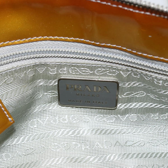 PRADA Tote Bag Nylon Light Blue Silver Auth 170632