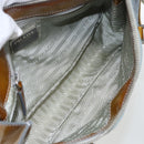 PRADA Tote Bag Nylon Light Blue Silver Auth 170632-11