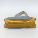 PRADA Tote Bag Nylon Light Blue Silver Auth 170632-5