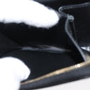 CELINE Macadam Canvas Coin Purse PVC Leather Black Gold Auth 170637V-18