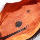 CHANEL Cambon Line Matelasse Tote Bag Leather Brown Silver CC Auth 170655-12