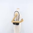 CHANEL Chain Mini Matelasse 18 Chain Bag Lamb Skin Black Gold CC Auth 170657SM-30