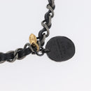 CHANEL Chain Mini Matelasse 18 Chain Bag Lamb Skin Black Gold CC Auth 170657SM-8