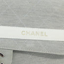 CHANEL Matelasse 26 Chain Shoulder Bag Jersey Gray Silver CC Auth 170659A-21