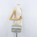 CHANEL Matelasse 26 Chain Shoulder Bag Jersey Gray Silver CC Auth 170659A-31