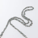 CHANEL Matelasse 26 Chain Shoulder Bag Jersey Gray Silver CC Auth 170659A-14