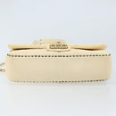 CHANEL Matelasse 22 Chain Shoulder Bag Lamb Skin Ivory Gold CC Auth 170660SAV-5