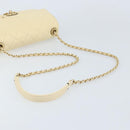 CHANEL Matelasse 22 Chain Shoulder Bag Lamb Skin Ivory Gold CC Auth 170660SAV-7