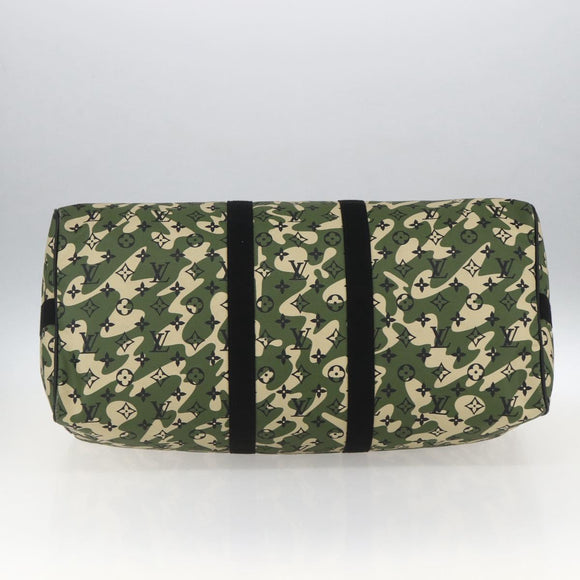 LOUIS VUITTON Camouflage Keepall Bandouliere 55 Tas M95774 LV Auth 170663SM