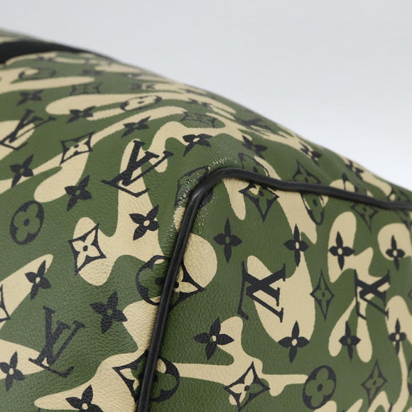 LOUIS VUITTON Camouflage Keepall Bandouliere 55 Tas M95774 LV Auth 170663SM