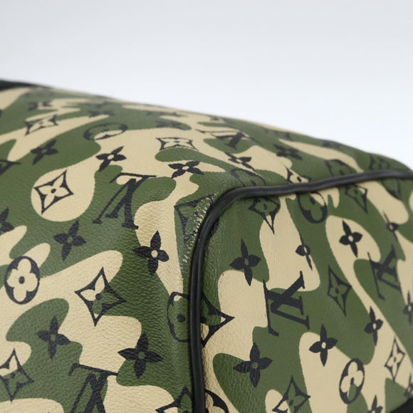 LOUIS VUITTON Camouflage Keepall Bandouliere 55 Tas M95774 LV Auth 170663SM