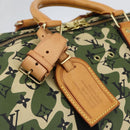 LOUIS VUITTON Camouflage Keepall Bandouliere 55 Tas M95774 LV Auth 170663SM-19