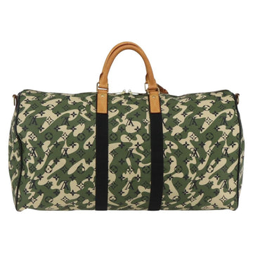 LOUIS VUITTON Camouflage Keepall Bandouliere 55 Bag M95774 LV Auth 170663SM - 0
