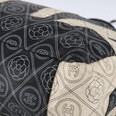CHANEL Chain Matelasse Umhängetasche beschichtete Leinwand Schwarz Silber CC Auth 170665A-10