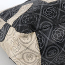 CHANEL Chain Matelasse Umhängetasche beschichtete Leinwand Schwarz Silber CC Auth 170665A-15