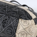CHANEL Chain Matelasse Umhängetasche beschichtete Leinwand Schwarz Silber CC Auth 170665A-16