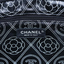 CHANEL Chain Matelasse Umhängetasche beschichtete Leinwand Schwarz Silber CC Auth 170665A-18