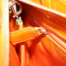 Christian Dior Hand Bag Canvas Green Gold Auth 170666V-20