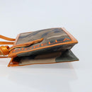 Christian Dior Hand Bag Canvas Green Gold Auth 170666V-5