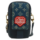 LOUIS VUITTON Monogram Denim LV MADE Double Phone Pouch M81060 LV Auth 170667SM-2