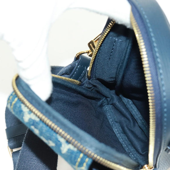 LOUIS VUITTON Monogram Denim LV MADE Double Phone Pouch M81060 LV Auth 170667SM