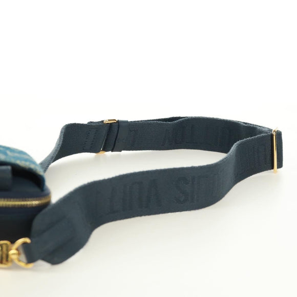 LOUIS VUITTON Monogram Denim LV MADE Double Phone Pouch M81060 LV Auth 170667SM