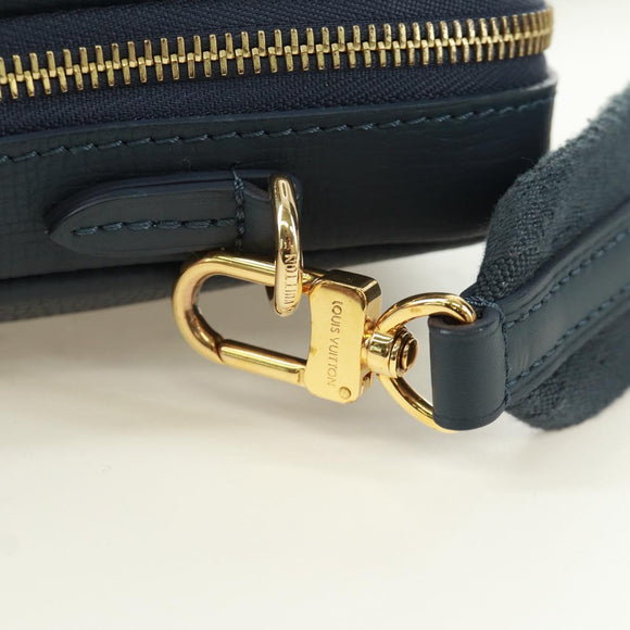 LOUIS VUITTON Monogram Denim LV MADE Double Phone Pouch M81060 LV Auth 170667SM