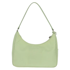 PRADA Accessory Pouch Nylon Green Silver Auth 170677M - 0