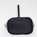 CELINE Circle Shoulder Bag Leather Multicolor Gold Auth 170678-5