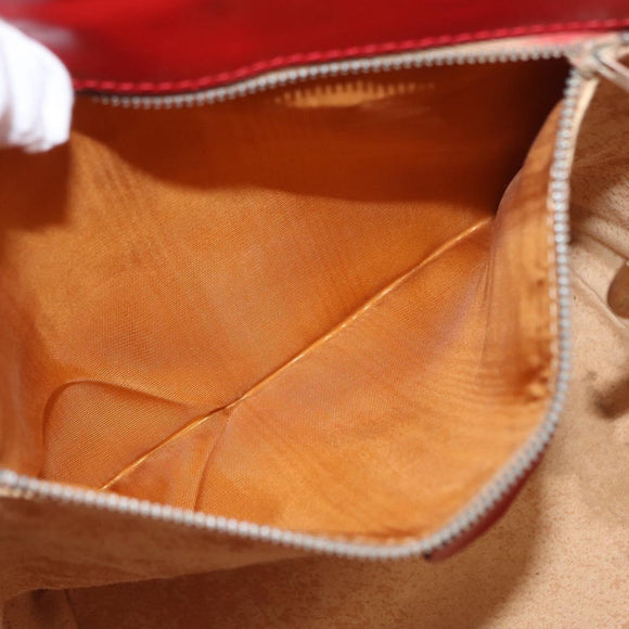 CELINE Circle Shoulder Bag Leather Multicolor Gold Auth 170678