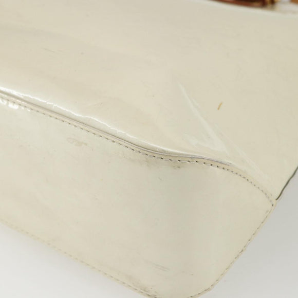 LOUIS VUITTON Monogram Vernis Brentwood Shoulder Bag Perle M91512 LV Auth 170681