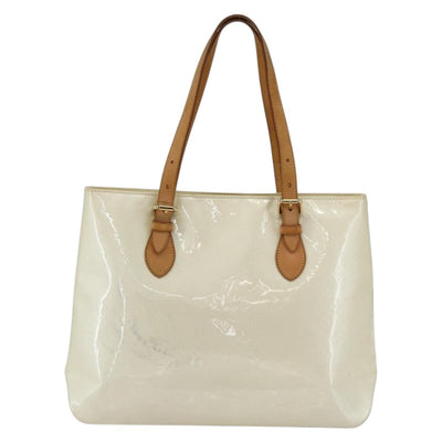 LOUIS VUITTON Monogram Vernis Brentwood Shoulder Bag Perle M91512 LV Auth 170681 - 0