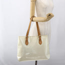 LOUIS VUITTON Monogram Vernis Brentwood Shoulder Bag Perle M91512 LV Auth 170681-21