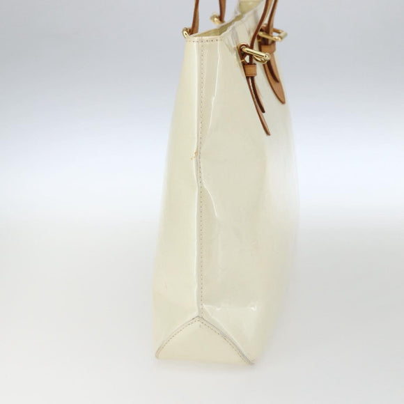 LOUIS VUITTON Monogram Vernis Brentwood Shoulder Bag Perle M91512 LV Auth 170681
