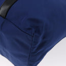 PRADA Tote Bag Nylon Blue Silver Auth 170684-15