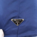 PRADA Tote Bag Nylon Blue Silver Auth 170684-18