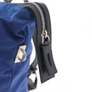 PRADA Tote Bag Nylon Blue Silver Auth 170684-9