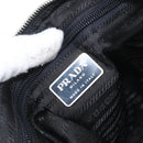 PRADA Tote Bag Nylon Blue Silver Auth 170684-19