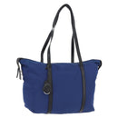 PRADA Tote Bag Nylon Blue Silver Auth 170684-1