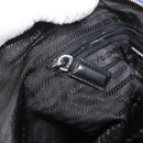 PRADA Tote Bag Nylon Blue Silver Auth 170684-22