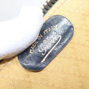 GUCCI Sherry Line Hand Bag Suede Leather Navy Gold Auth 170687-16