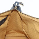 GUCCI Sherry Line Hand Bag Suede Leather Navy Gold Auth 170687-18