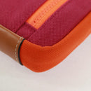 LOEWE Umhängetasche Canvas Lila Silber Auth 170688M-17